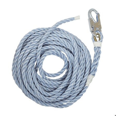 Falltech 50Ft VLL SNAP HOOK + TAPED-END 5/8in 8149T